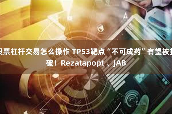 股票杠杆交易怎么操作 TP53靶点“不可成药”有望被打破！Rezatapopt 、JAB