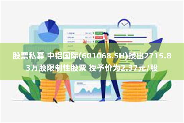 股票私募 中铝国际(601068.SH)授出2715.83万股限制性股票 授予价为2.37元/股