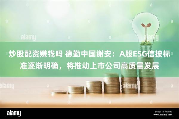 炒股配资赚钱吗 德勤中国谢安：A股ESG信披标准逐渐明确，将推动上市公司高质量发展