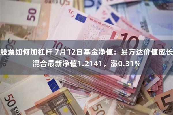 股票如何加杠杆 7月12日基金净值：易方达价值成长混合最新净值1.2141，涨0.31%