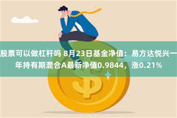 股票可以做杠杆吗 8月23日基金净值：易方达悦兴一年持有期混合A最新净值0.9844，涨0.21%