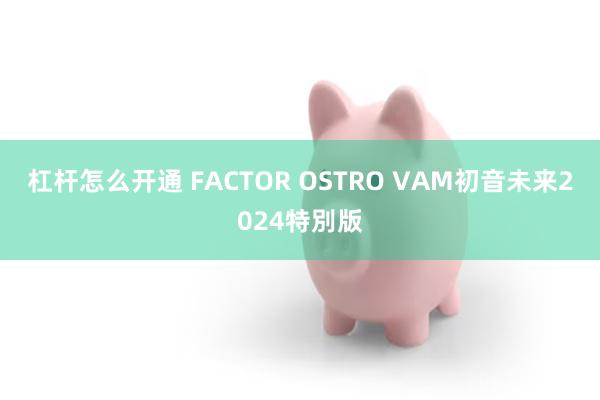 杠杆怎么开通 FACTOR OSTRO VAM初音未来2024特別版